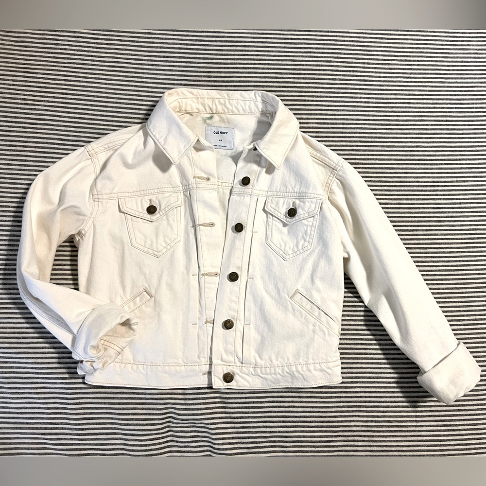 Old Navy White Denim Jacket